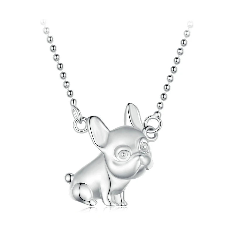 Colar Buldogue Prata 925