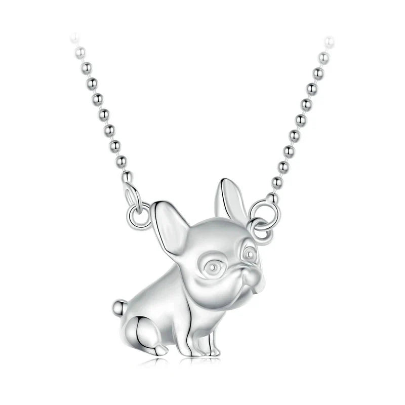 Colar Buldogue Prata 925