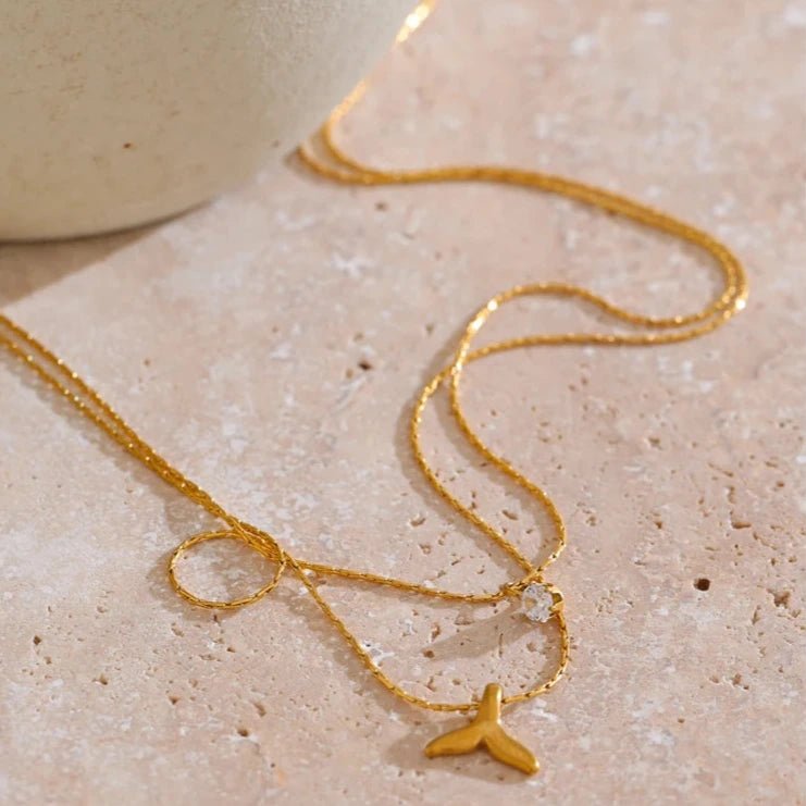 Colar Cauda de Sereia Dourado