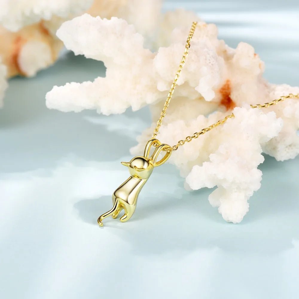 Colar Gato Prata 925 - Cln - 02 folheada a ouro da Vonn | Vonn