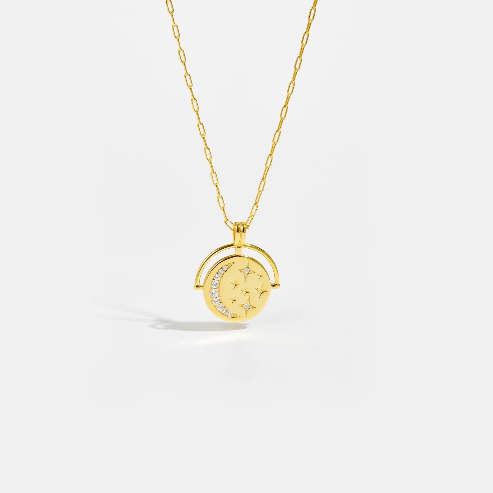 Colar Lua Estrelada Prata 925
