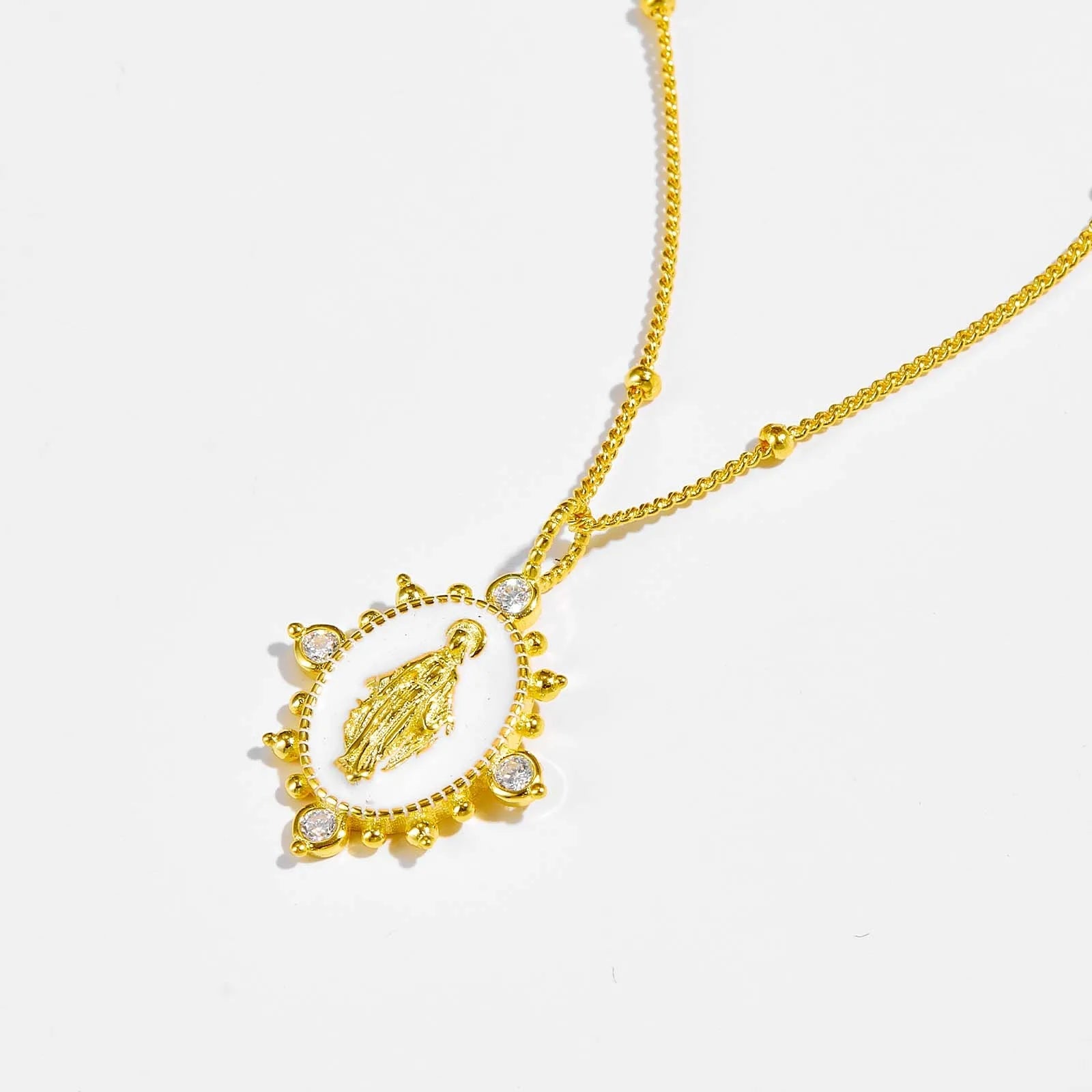 Colar Nossa Senhora em Prata 925