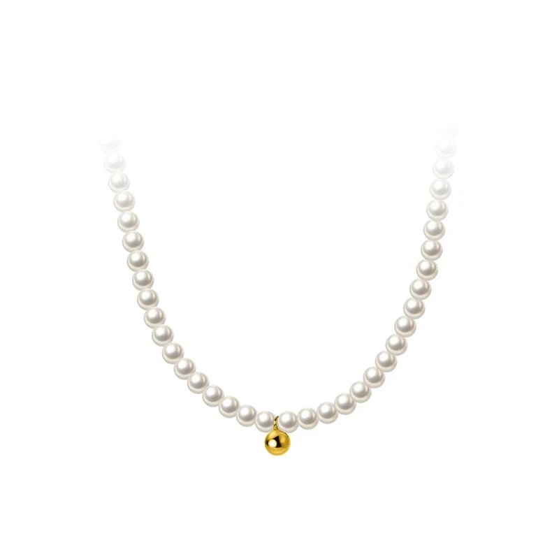 Colar Pérola Prata 925 - Amare_24 folheada a ouro da Vonn | Vonn