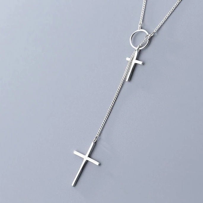 Colar com Pingente Cruz em Prata 925