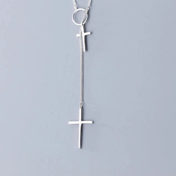 Colar com Pingente Cruz em Prata 925