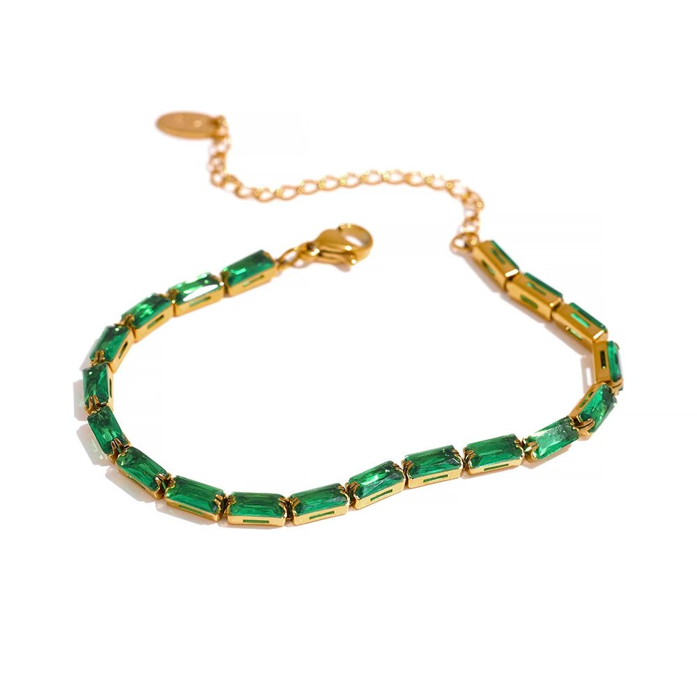 Colar Riviera Retangular - Amare_05 folheada a ouro da Vonn | Vonn