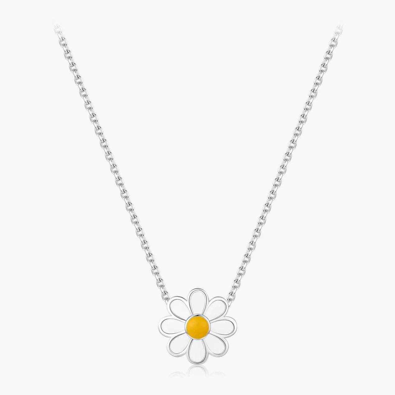 Colar com Pingente de Flor Magarida - folheada a ouro da Vonn | Vonn