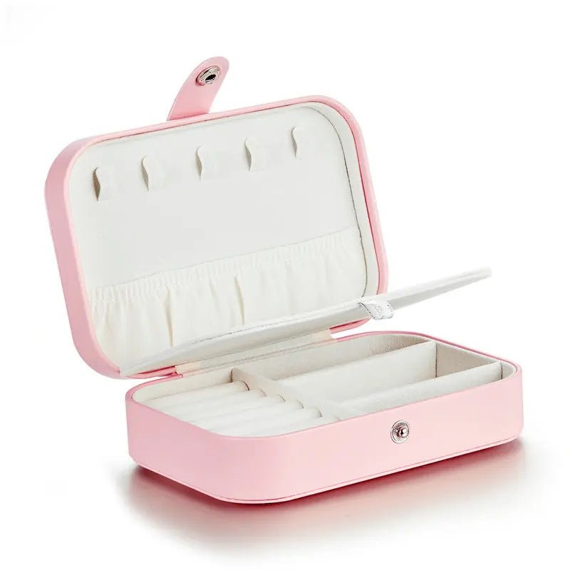 Porta Joias Rosa em Couro PU