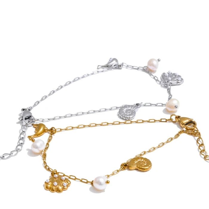 Pulseira Concha Dourada - Amare_27 folheada a ouro da Vonn | Vonn