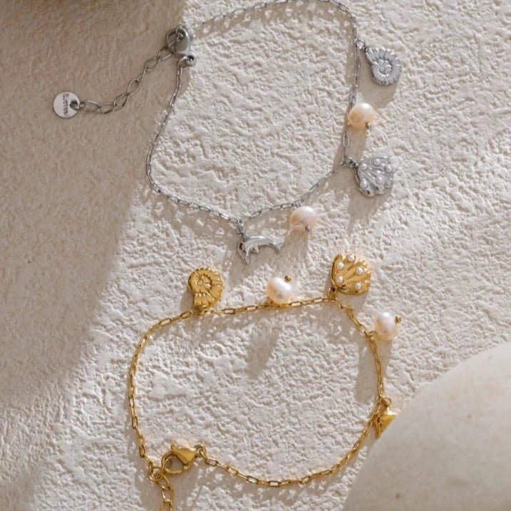 Pulseira Concha Dourada - Amare_27 folheada a ouro da Vonn | Vonn