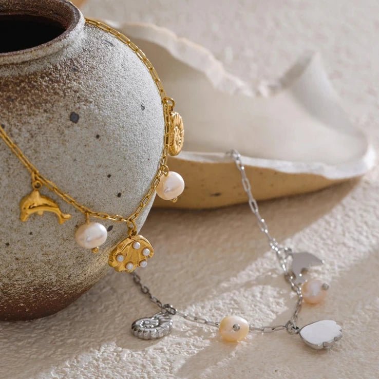 Pulseira Concha Dourada - Amare_27 folheada a ouro da Vonn | Vonn