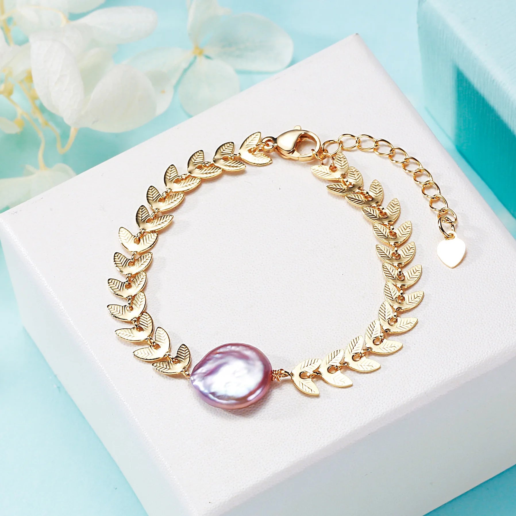 Pulseira de Pérola de Água Doce - Amare_23 folheada a ouro da Vonn | Vonn