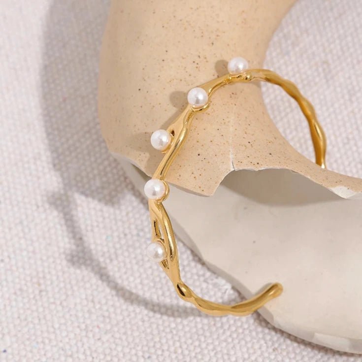 Pulseira Orgânica - Amare_44 folheada a ouro da Vonn | Vonn