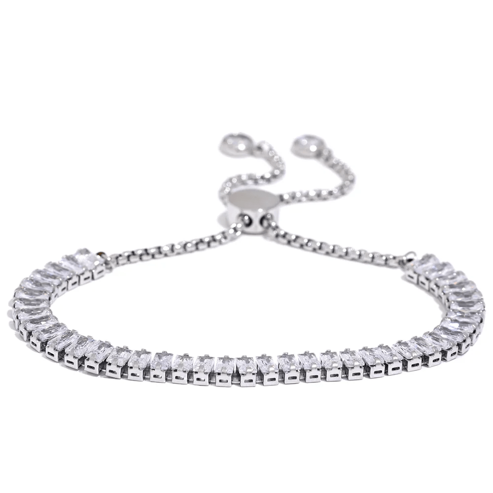 Pulseira Riviera Colorida com Zircônias e Banho de Ouro