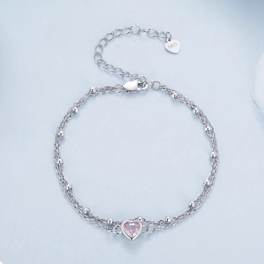 Pulseira de Camadas em Prata 925