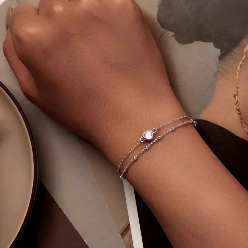 Pulseira de Camadas em Prata 925