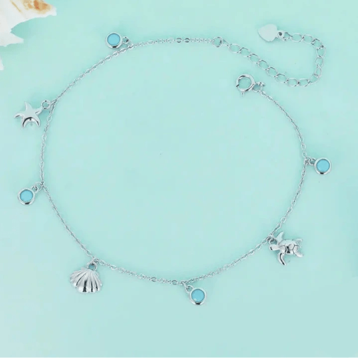 Tornozeleira em Prata 925