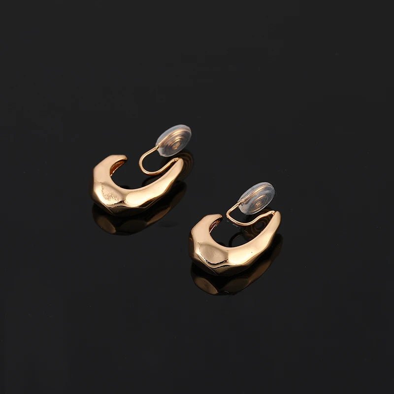 Brinco Pressão Gota Folheada