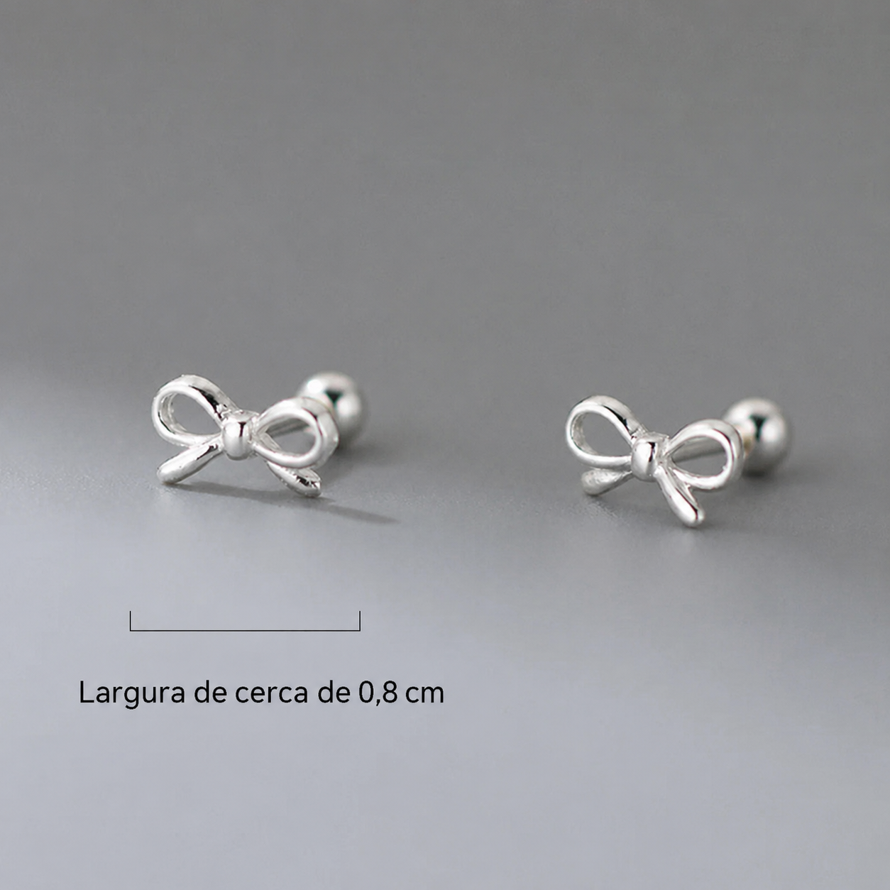 Brinco Laço em Prata 925