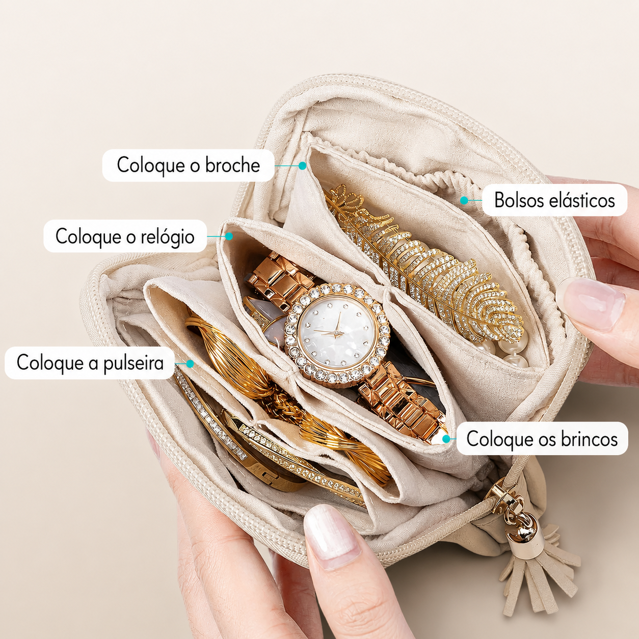 sacolinha de carregar Joias 