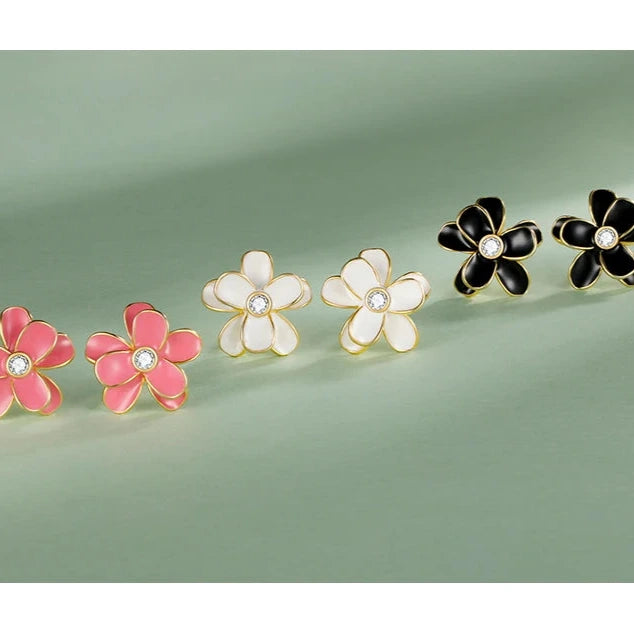 Brincos Flor Florere em Prata 925