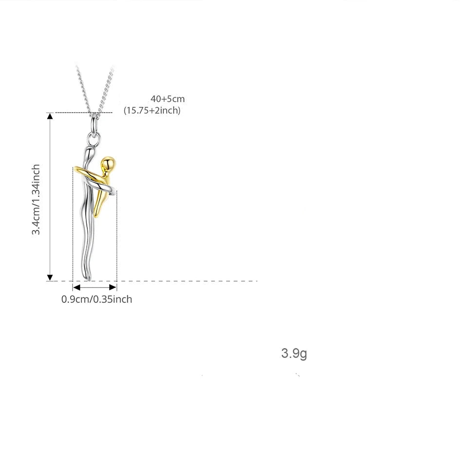 Colar Abraço Prata 925