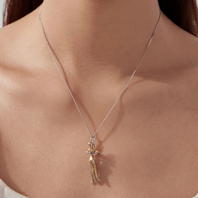 Colar Abraço Prata 925