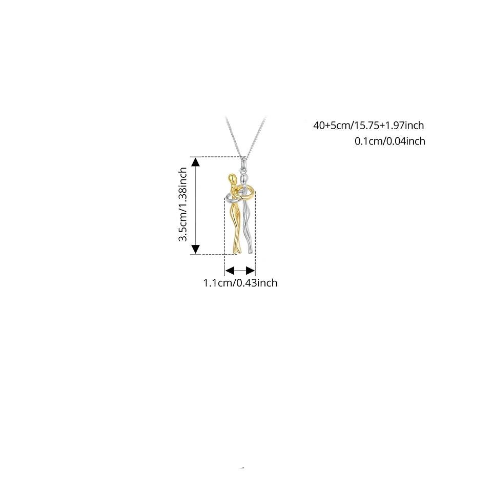 Colar Abraço Prata 925