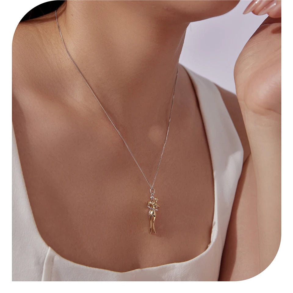 Colar Abraço Prata 925