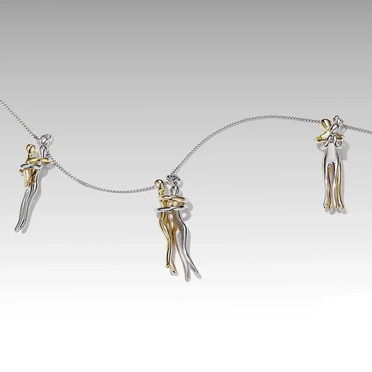 Colar Abraço Prata 925