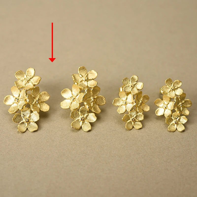 Brincos Flor em Prata 925 – Estilo Romântico e Delicado