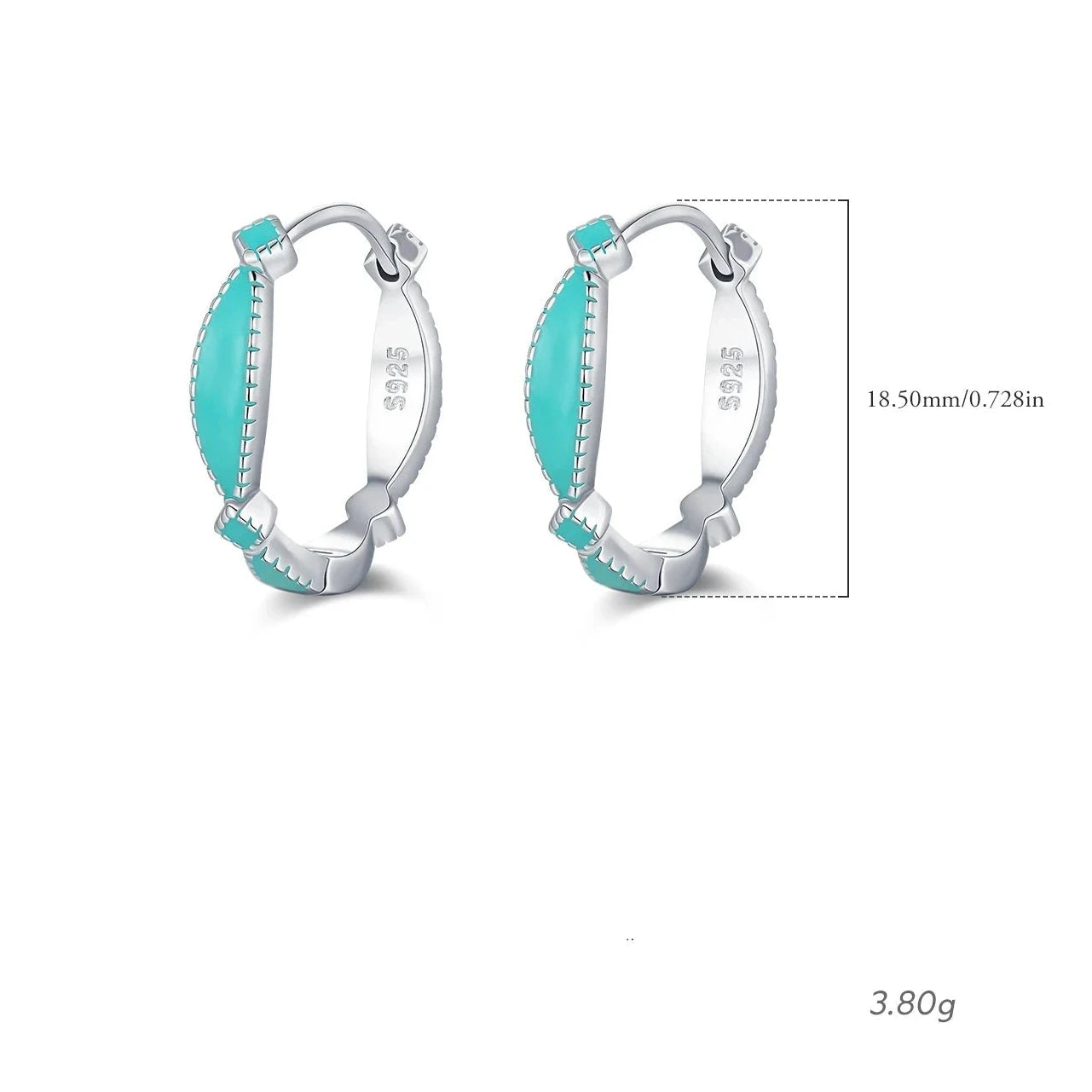 Brincos Argola Geométrica Prata 925  Feminino