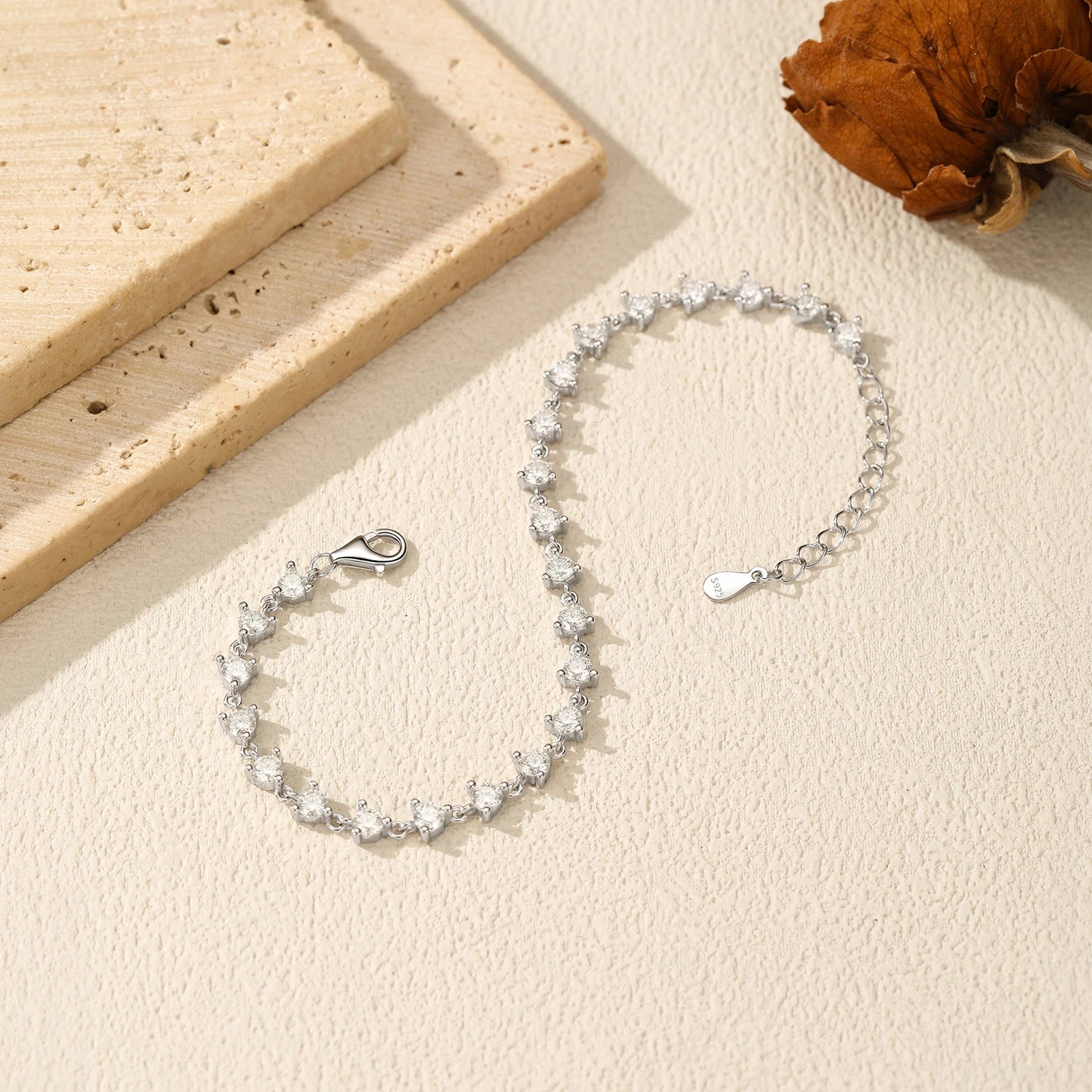 Pulseira Riviera em Prata 925 com Moissanita