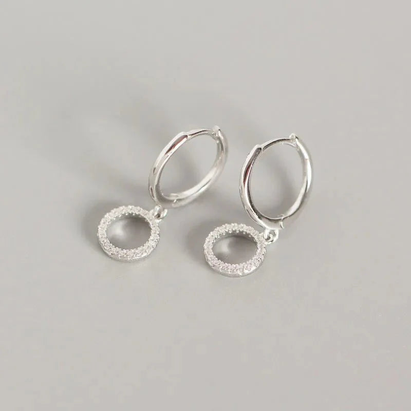 Brinco Argola Circulo Prata 925
