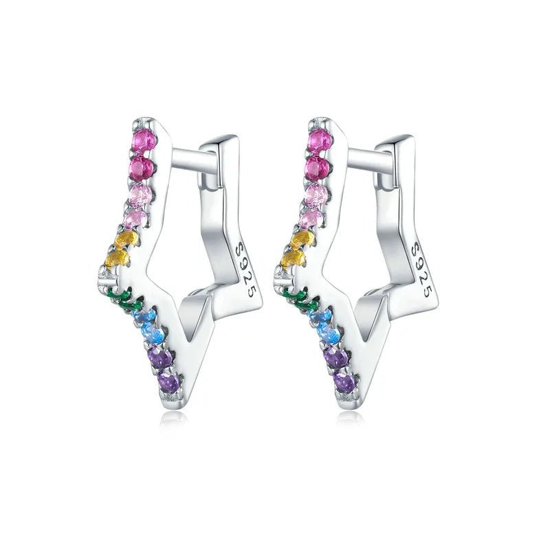 Argola Life Estrelas Prata
